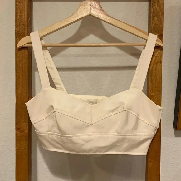 JILL STUART NWT 2 Piece Dress Faille Maxi Ball Skirt Bustier Crop Top - Picture 7 of 9